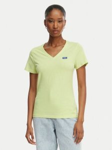 HUGO T-Shirt Classic 50513667 Zielony jasny Slim Fit. Zielone t-shirty Hugo, m, bez wzorów, z bawełny, bez kołnierzyka, bez ramiączek. Za 199,99 zł.