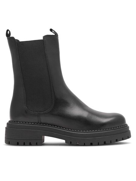 Lasocki Botki RST-WHETHER-02 Czarny. Czarne botki Lasocki, bez wzorów, ze skóry, bez obcasa, na płaskiej podeszwie, bez zapięcia. Za 269,99 zł.