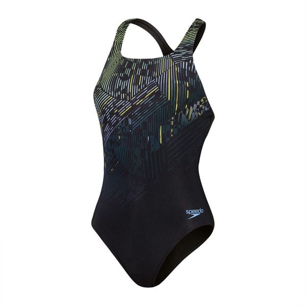 Damski kostium kąpielowy 1-częściowy Speedo Eco+M. Czarne stroje jednoczęściowe Speedo, bez wzorów. Za 241,00 zł.