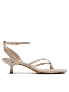 Jenny Fairy Sandały Ophelia WYL3410-1 Beżowy. Brązowe sandały Jenny Fairy, bez wzorów, ze skóry, bez obcasa, na szpilce, bez zapięcia. Za 109,99 zł.