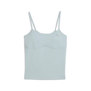 Damska koszulka bez rękawów 2 w 1 MOVE PUMA Modern Mint Green. Zielone koszulki sportowe Puma, bez wzorów, bez ramiączek. W wyprzedaży za 114,00 zł.