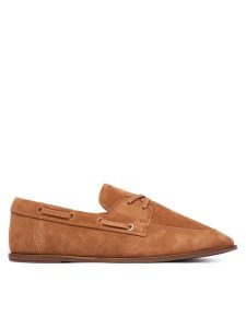 Calvin Klein Półbuty Ess Boatshoe Suede HW0HW03290 Brązowy. Brązowe półbuty Calvin Klein, bez wzorów, ze skóry, bez obcasa, na płaskiej podeszwie, bez zapięcia. Za 486,99 zł.