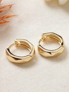 Lodie Silver Pozłacane kolczyki-kreole rozmiar: onesize. Szare kolczyki Lodie Silver, metalowe. Za 91,99 zł.