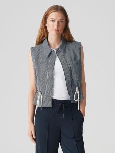 OPUS Kamizelka w kolorze granatowym rozmiar: 36. Niebieskie kamizelki Opus, bez wzorów, bez kołnierzyka, bez ramiączek, bez kaptura. Za 165,99 zł.