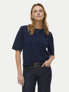 Vero Moda Sweter Silje 10320460 Granatowy Oversize. Niebieskie swetry klasyczne Vero Moda, m, z wiskozy, bez kołnierzyka. Za 119,99 zł.