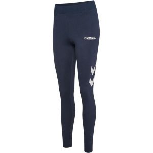 Damskie legginsy z wysokim stanem Hummel Legacy. Niebieskie legginsy Hummel, bez wzorów, z podwyższonym stanem. Za 155,00 zł.