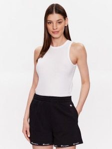 Champion Top 116251 Biały Regular Fit. Białe topy Champion, l, bez wzorów, z syntetyku, bez kołnierzyka, bez ramiączek. Za 139,99 zł.