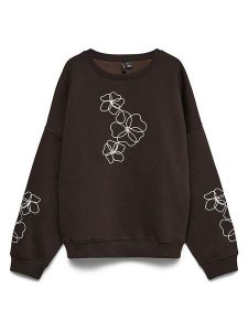 Vero Moda Bluza w kolorze brązowym rozmiar: M. Brązowe bluzy Vero Moda, m, bez wzorów, z bawełny, bez kaptura. Za 144,95 zł.