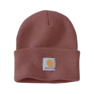 Czapka zimowa Carhartt Acrylic Watch Hat. Czerwone czapki CARHARTT, bez wzorów, sportowe. Za 82,00 zł.