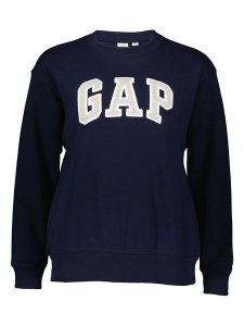 GAP Bluza w kolorze granatowym rozmiar: XXL. Niebieskie bluzy GAP, xxl, bez wzorów, bez kaptura. Za 83,45 zł.