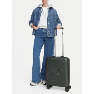 Walizka kabinowa Reebok. Zielone walizki Reebok, bez wzorów. Za 229,99 zł.