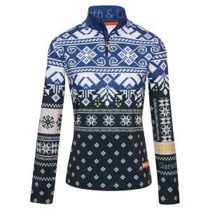 Bluza narciarska Damska Gareth & Lucas Ninety. Białe bluzy GARETH & LUCAS, na zimę, bez wzorów, z elastanu, bez kaptura. Za 229,99 zł.