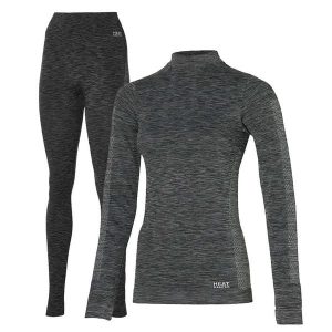 Heat Keeper zestaw termiczny Damskie Premium - koszulka + legginsy termoaktywne. Czarne koszule nocne HEAT KEEPER, bez wzorów, bez ramiączek. W wyprzedaży za 199,99 zł.