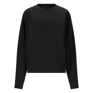 Bluza damska Athlecia Crecy. Czarne bluzy Athlecia, bez wzorów, z materiału, bez kaptura. Za 159,00 zł.