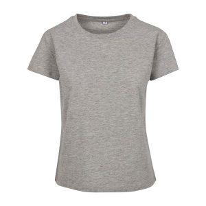 T-shirt Damski / Damski. Szare t-shirty BUILD YOUR BRAND, xl, bez wzorów, bez kołnierzyka, bez ramiączek. Za 43,99 zł.
