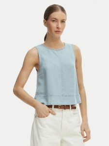 ONLY Top Dorsi 15363996 Niebieski Loose Fit. Niebieskie topy ONLY, xs, bez wzorów, z lyocellu, bez kołnierzyka, bez ramiączek. Za 109,99 zł.