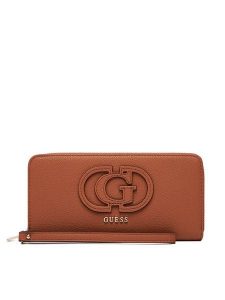 Guess Portfel Calebra Slg SWBG95 36146 Brązowy. Brązowe portfele Guess, z aplikacjami, ze skóry. Za 249,99 zł.