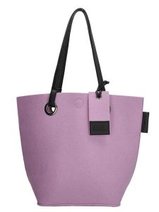 ZEBRA Shopper bag "Natural" w kolorze fioletowym - 39,5 x 50 x 23 cm rozmiar: onesize. Różowe shopper bag ZEBRA, bez wzorów, z materiału, na ramię, bez dodatków. Za 41,69 zł.