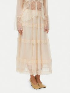 Vero Moda Spódnica midi Kinsley 10346617 Écru Regular Fit. Spódnice Vero Moda, l, bez wzorów, z syntetyku, midi. Za 319,99 zł.