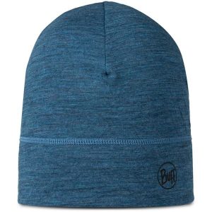Czapka BUFF MERINO LIGHTWEIGHT BEANIE MULTISTRIPES TEMPEST. Niebieskie czapki Buff, bez wzorów, sportowe. Za 123,99 zł.