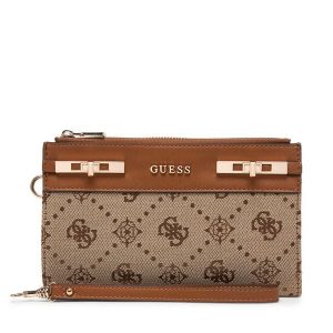 Portfel Guess. Brązowe portfele Guess, z aplikacjami. Za 299,99 zł.