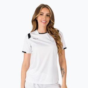 Koszulka treningowa damska Mizuno Premium Handball. Białe bluzki Mizuno, bez wzorów, sportowe, bez kołnierzyka, bez ramiączek. Za 66,99 zł.