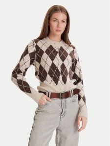 Vero Moda Kardigan Halo 10342792 Brązowy Regular Fit. Brązowe kardigany Vero Moda, z syntetyku. Za 199,99 zł.