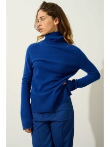 AUTHENTIC CASHMERE Kaszmirowy golf "Fornet" w kolorze niebieskim rozmiar: XXL. Niebieskie golfy AUTHENTIC CASHMERE, xxl, bez wzorów, z kaszmiru, bez ramiączek. Za 361,13 zł.