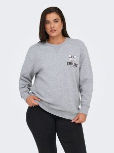 ONLY Bluza w kolorze szarym rozmiar: 54. Szare bluzy ONLY, bez wzorów, bez kaptura. Za 104,89 zł.