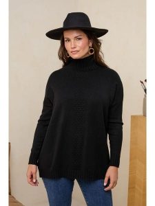 Curvy Lady Golf w kolorze czarnym rozmiar: 38/40. Czarne golfy Curvy Lady, bez wzorów, bez ramiączek. Za 152,99 zł.