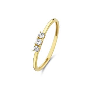 Beloro Pierścionek Beloro Jewels Monte Napoleone Stella złoty - 9-karatowe złoto Pierścionki 1 ct Damski. Żółte pierścionki Beloro, z cyrkonią, złote. Za 417,99 zł.