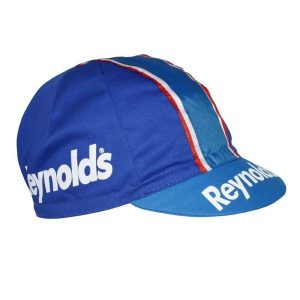 Czapka rowerowa Gist Equipe Vintage Reynolds. Niebieskie czapki GIST, bez wzorów, z materiału, retro. Za 114,72 zł.