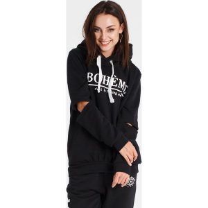Naoko - Bluza Cest la Vie Noir. Czarne bluzy marki NAOKO, z nadrukiem, z bawełny. W wyprzedaży za 199,90 zł.