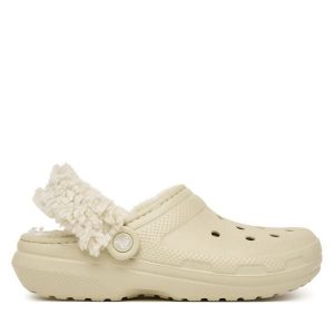 Klapki Crocs. Brązowe klapki Crocs, bez wzorów, bez obcasa. Za 259,99 zł.
