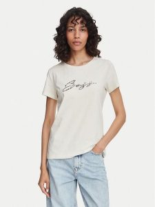 BOSS T-Shirt C_Elove_5 50566827 Beżowy Slim Fit. Brązowe t-shirty Boss, xs, bez wzorów, z bawełny, bez kołnierzyka, bez ramiączek. Za 214,99 zł.