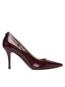 Guess Szpilki FLFPRN LEP08 Bordowy. Czerwone szpilki Guess, z aplikacjami, z lakierowanej skóry, bez obcasa. Za 679,99 zł.
