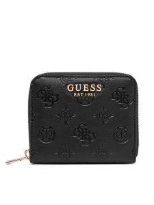 Guess Portfel Carmella Slg SWPD22 25137 Czarny. Czarne portfele Guess, z aplikacjami, ze skóry. Za 214,99 zł.