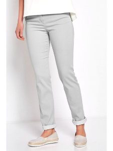 Relaxed by TONI Dżinsy - Slim fit - w kolorze jasnoszarym rozmiar: W24. Szare jeansy Relaxed by TONI, bez wzorów, z podwyższonym stanem. Za 114,17 zł.