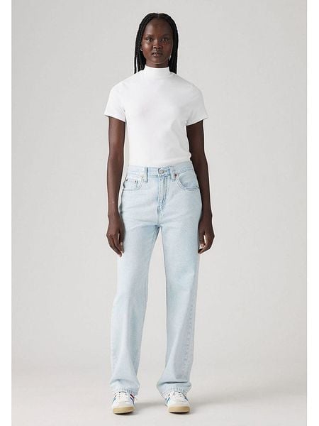 Levi's Dżinsy - Comfort fit - w kolorze błękitnym rozmiar: W30. Niebieskie jeansy Levi's®, z aplikacjami, z podwyższonym stanem. Za 270,39 zł.