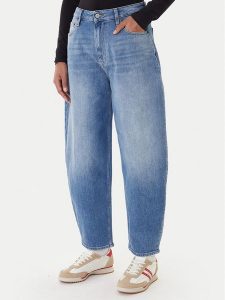 Tommy Jeans Jeansy Jeanie DW0DW22205 Niebieski Balloon Fit. Niebieskie jeansy Tommy Jeans, bez wzorów, z bawełny. Za 429,99 zł.