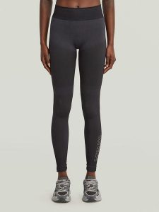 G-Star Legginsy funkcyjne w kolorze czarno-szarym rozmiar: L. Czarne legginsy G-Star, bez wzorów, z materiału. Za 185,32 zł.