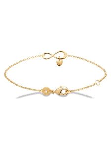 L'Atélier Précieux Pozłacana bransoletka z elementami ozdobnymi rozmiar: onesize. Żółte bransoletki l'Atelier precieux, pozłacane. Za 173,99 zł.