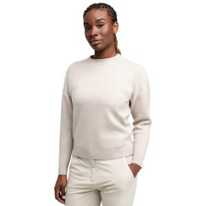 Damski sweter golfowy Siroko Birdie Sand. Brązowe golfy SIROKO, bez wzorów, z dzianiny. Za 296,00 zł.