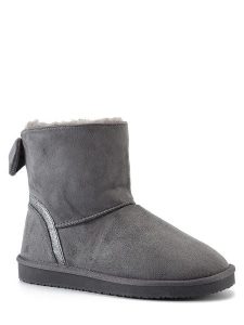 ISLAND BOOT Botki zimowe "Massey" w kolorze szarym rozmiar: 38. Szare botki Island Boot, na zimę, bez wzorów, z materiału, bez obcasa, bez zapięcia. Za 162,49 zł.