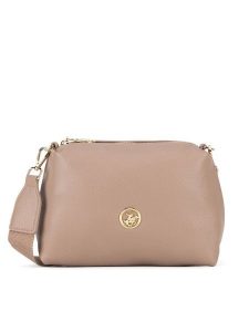 Beverly Hills Polo Club Torebka BHPC-K-033-06 Beżowy. Brązowe listonoszki Beverly Hills Polo Club, bez wzorów, bez dodatków. Za 159,99 zł.