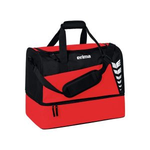 Torba sportowa z dolną przegrodą Erima Six Wings. Czarne torby podróżne i sportowe Erima, bez wzorów. Za 161,00 zł.
