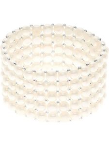 Pearline Bransoletka z perłami w kolorze białym rozmiar: onesize. Białe bransoletki Pearline, z perłą. Za 305,29 zł.