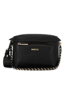 MEXX Torebka MEXX-S-005-07 Czarny. Czarne listonoszki Mexx, bez wzorów, ze skóry, bez dodatków. Za 169,99 zł.