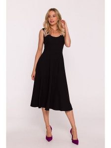 Stylove Sukienka w kolorze czarnym rozmiar: M. Czarne sukienki Stylove, m, bez wzorów, bez kołnierzyka, bez ramiączek, midi. Za 249,99 zł.
