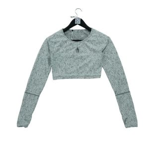 Second life - T-shirt Femme Fitness Yoga Gris - Jak nowy. Szare t-shirty Gymshark, bez wzorów, bez kołnierzyka, bez ramiączek. Za 101,48 zł.